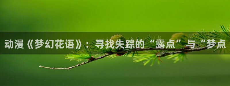 omofun动漫官方版下载：动漫《梦幻花语》：寻找失踪的“露点”与“梦点